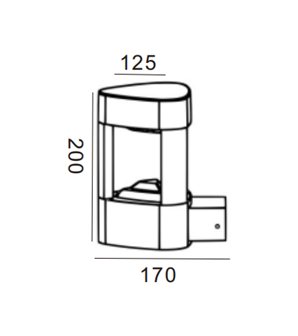 Đèn tường 125 Tam giác GX53 HR60031 Đèn tường 125 Tam giác GX53 HR60031