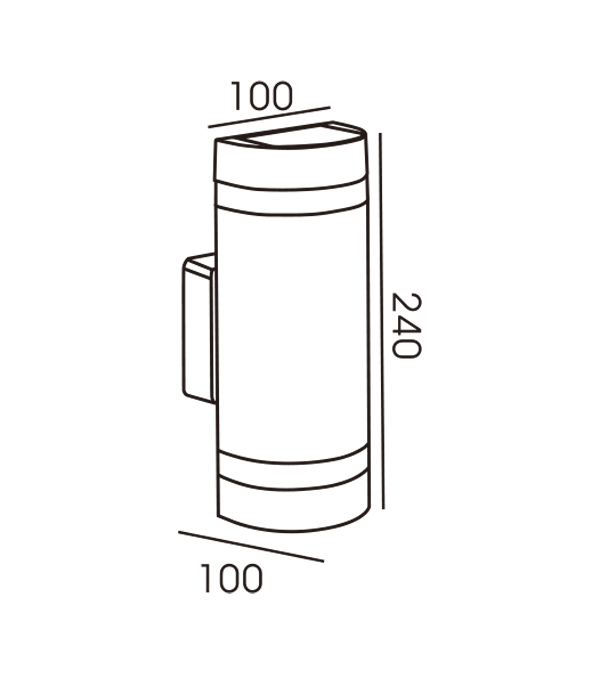 100 Đèn tường đơn hai đầu sọc bán nguyệt HR60172 100 Đèn tường đơn hai đầu sọc bán nguyệt HR60172