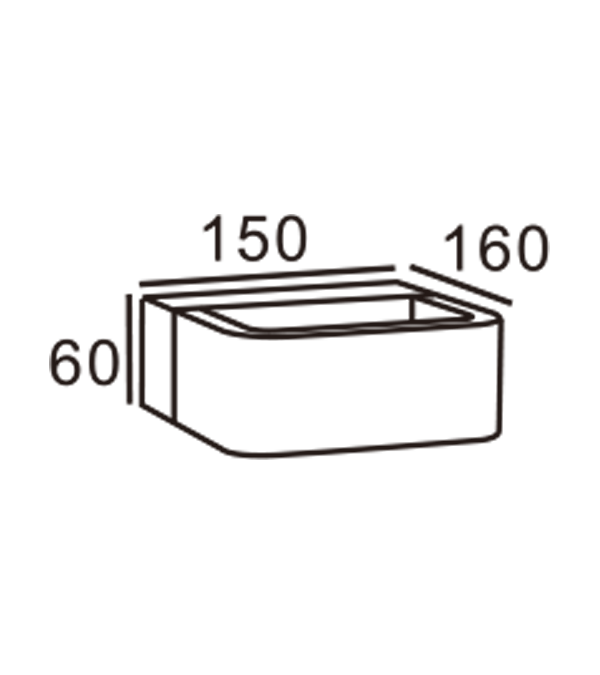 Đèn tường góc tròn 150 HR60071 Đèn tường góc tròn 150 HR60071