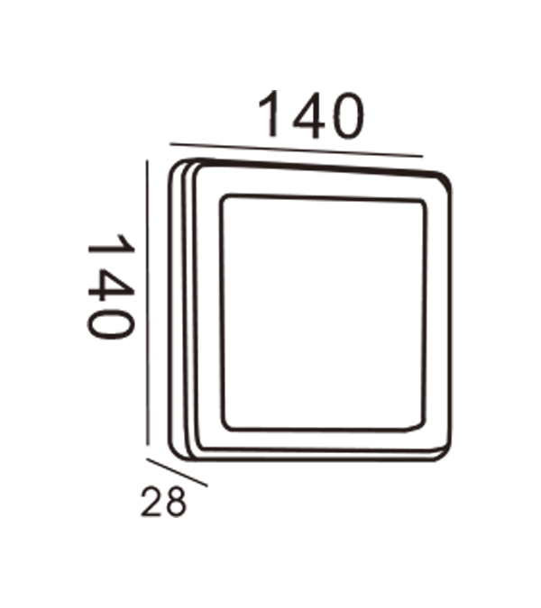 Đèn tường Apple-Hình chữ nhật HR20012 Đèn tường Apple-Hình chữ nhật HR20012