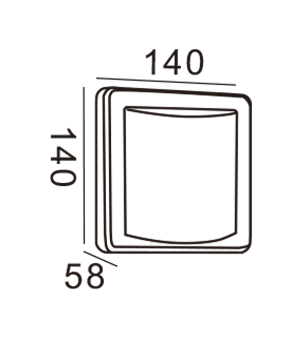 Đèn tường Apple-Hình chữ nhật HR20013 Đèn tường Apple-Hình chữ nhật HR20013