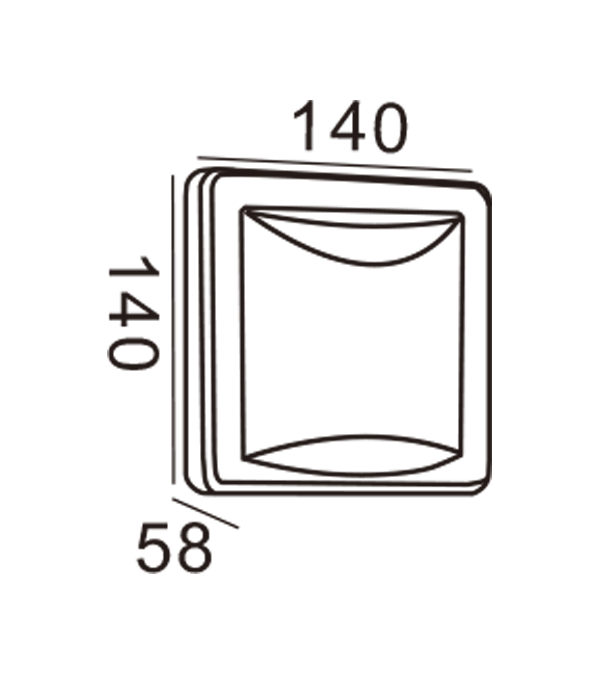 Đèn tường Apple-Hình chữ nhật HR20014 Đèn tường Apple-Hình chữ nhật HR20014