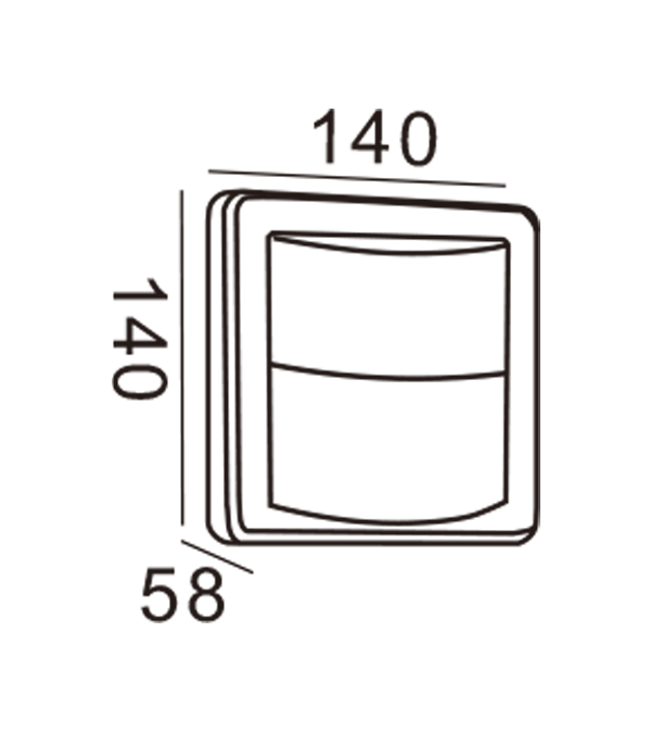 Đèn tường Apple-Hình chữ nhật HR20015 Đèn tường Apple-Hình chữ nhật HR20015