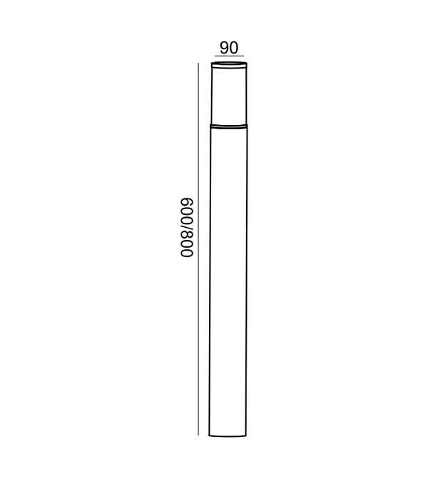 Đèn LED sân vườn eo nhỏ HR60733-800 Đèn LED sân vườn eo nhỏ HR60733-800