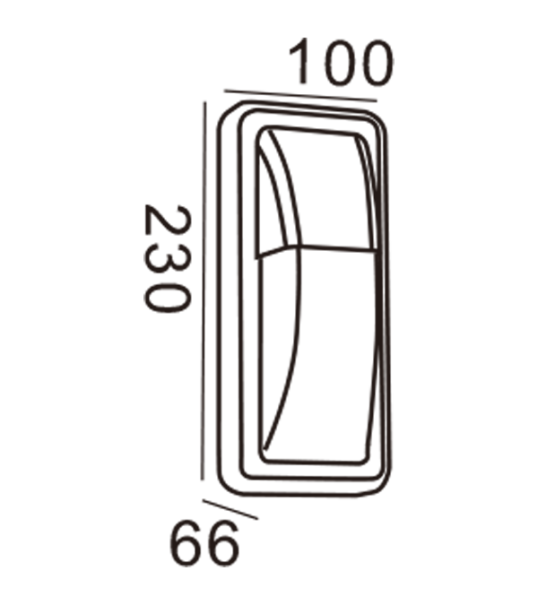 Đèn tường Apple-Hình chữ nhật HR20025 Đèn tường Apple-Hình chữ nhật HR20025