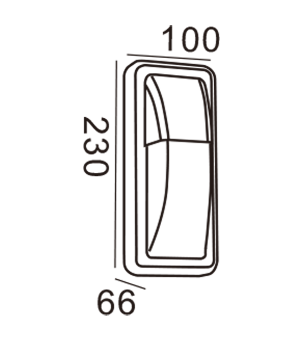 Đèn tường Apple-Hình chữ nhật HR20025 Đèn tường Apple-Hình chữ nhật HR20025