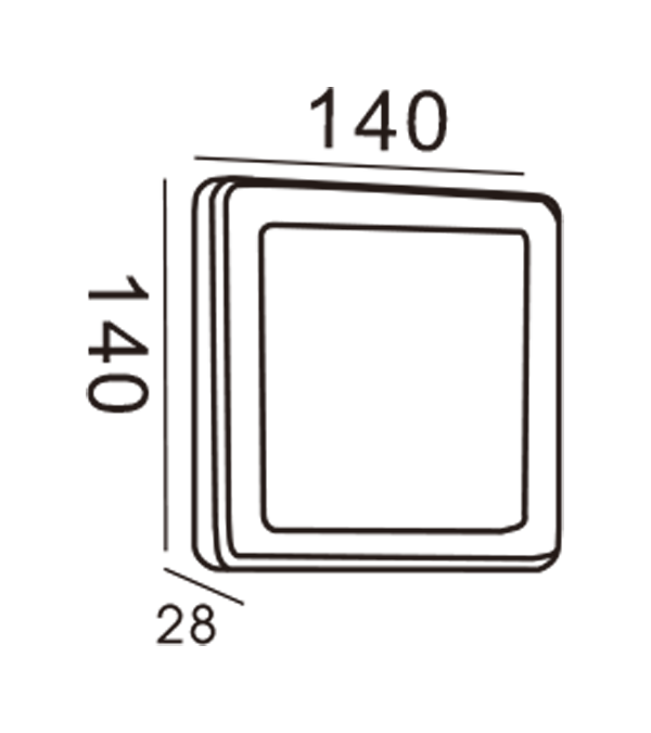 Đèn tường Apple-Hình chữ nhật HR20012 Đèn tường Apple-Hình chữ nhật HR20012