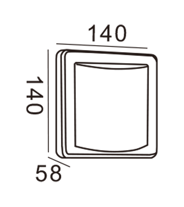 Đèn tường Apple-Hình chữ nhật HR20013 Đèn tường Apple-Hình chữ nhật HR20013