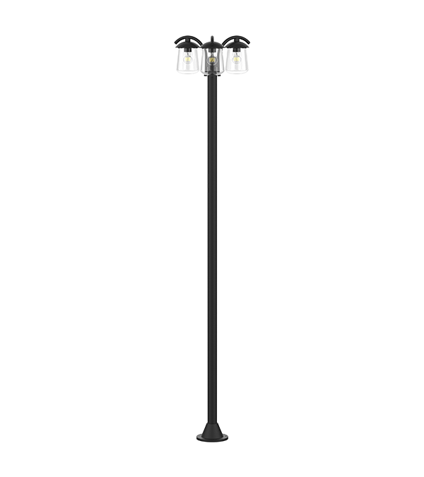 Ba đèn sân vườn đỉnh phẳng HR60704 Ba đèn sân vườn đỉnh phẳng HR60704