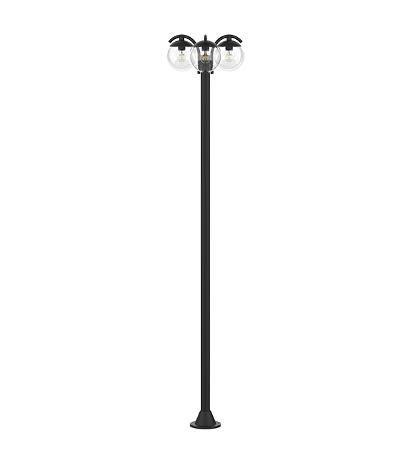 Đèn sân vườn ba vòng kính HR60694 Đèn sân vườn ba vòng kính HR60694